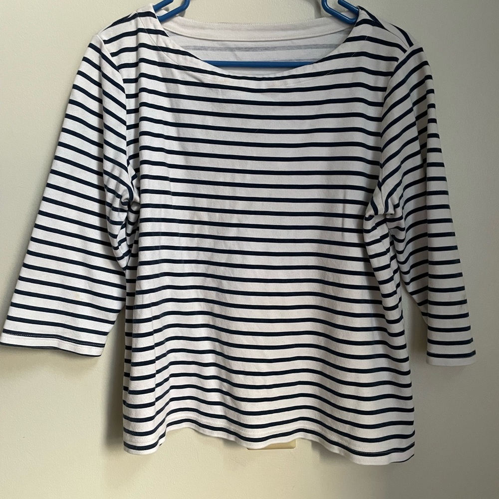 Striped Black and White Top